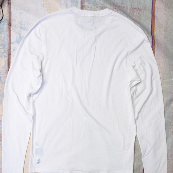 RYU Respect Your Universe Co-ed Standard Issue Crew L/S in White MRSP $65 - Picture 2 of 2